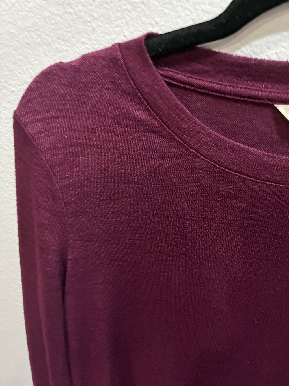 Banana Republic Long Sleeve Crewneck Top - Plum - Picture 4 of 7